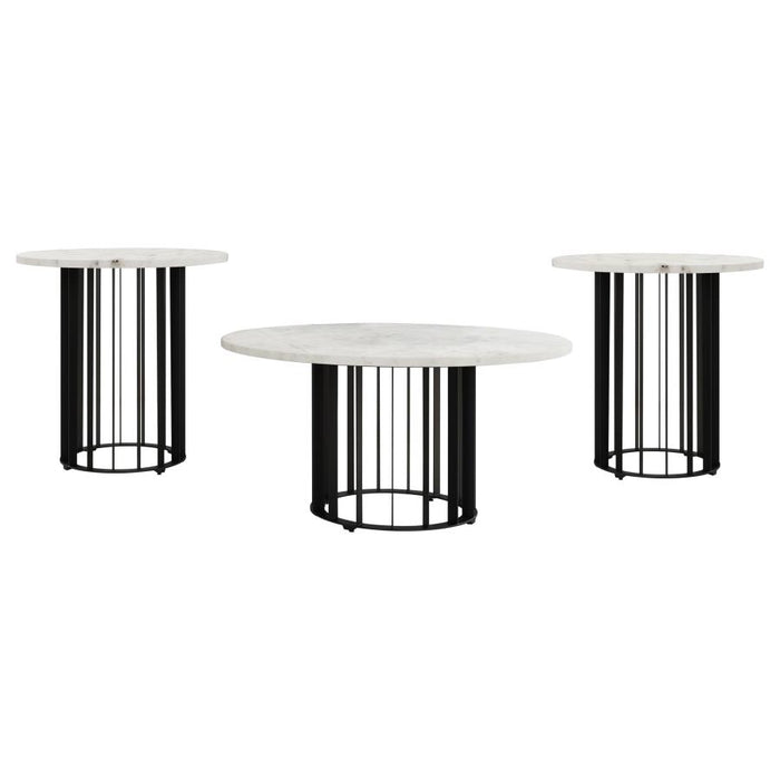 Coaster Furniture - Haven 3-Piece Occasional Table Set in Black - 706208-S3 - GreatFurnitureDeal