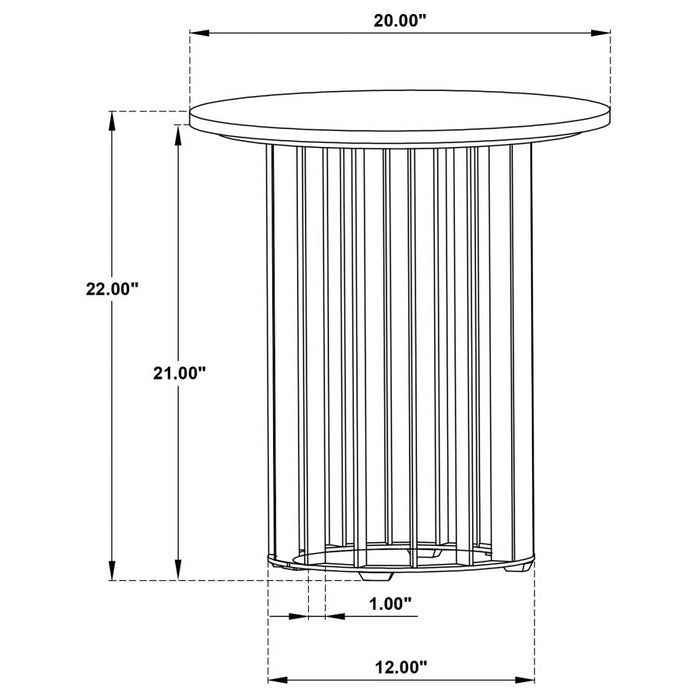Coaster Furniture - Haven 3-Piece Occasional Table Set in Black - 706208-S3 - GreatFurnitureDeal