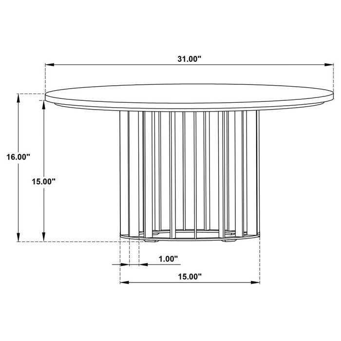 Coaster Furniture - Haven 3-Piece Occasional Table Set in Black - 706208-S3 - GreatFurnitureDeal