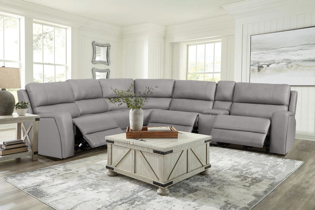 J&M Furniture - 70815M Reclining Sectional in Grey - 18779 - GreatFurnitureDeal