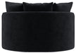 Jackson Furniture - Matty Round Accent Cuddle Chaise in Ebony - 71009-EBONY - GreatFurnitureDeal