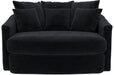 Jackson Furniture - Matty Round Accent Cuddle Chaise in Ebony - 71009-EBONY - GreatFurnitureDeal