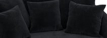 Jackson Furniture - Matty Round Accent Cuddle Chaise in Ebony - 71009-EBONY - GreatFurnitureDeal