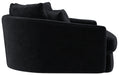 Jackson Furniture - Matty Round Accent Cuddle Chaise in Ebony - 71009-EBONY - GreatFurnitureDeal