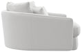 Jackson Furniture - Matty Round Accent Cuddle Chaise in White - 71009-WHITE - GreatFurnitureDeal