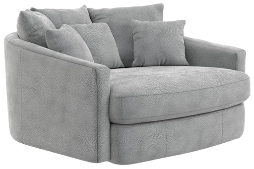 Jackson Furniture - Matty Round Accent Cuddle Chaise in Pewter - 71009-PEWTER - GreatFurnitureDeal