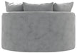 Jackson Furniture - Matty Round Accent Cuddle Chaise in Pewter - 71009-PEWTER - GreatFurnitureDeal