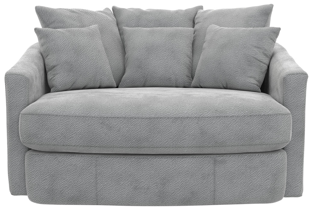 Jackson Furniture - Matty Round Accent Cuddle Chaise in Pewter - 71009-PEWTER - GreatFurnitureDeal