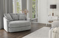 Jackson Furniture - Matty Round Accent Cuddle Chaise in Pewter - 71009-PEWTER - GreatFurnitureDeal
