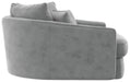 Jackson Furniture - Matty Round Accent Cuddle Chaise in Pewter - 71009-PEWTER - GreatFurnitureDeal