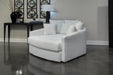 Jackson Furniture - Matty Round Accent Cuddle Chaise in White - 71009-WHITE - GreatFurnitureDeal