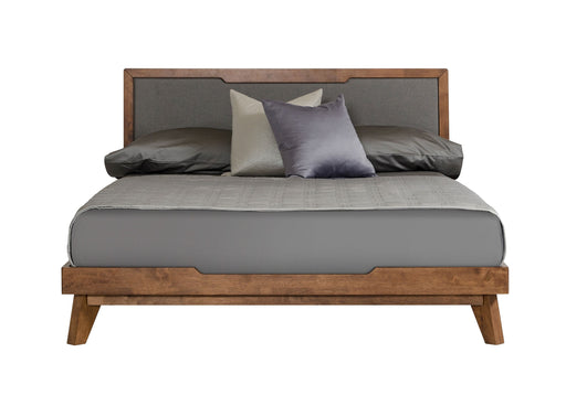 VIG Furniture - Nova Domus Soria Mid-Century Grey & Walnut Queen Bed - VGMABR-32-BED-Q - GreatFurnitureDeal