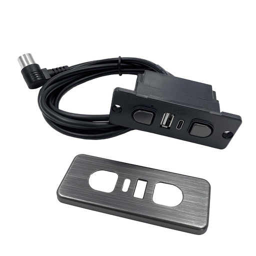 Power Recliner Replacement 2 Button Switch - 23300290X000 with USB Type A & C Port - GreatFurnitureDeal
