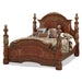 AICO Furniture - Villa Valencia 3 Piece King Poster Bedroom Set in Chestnut - 72000EKP-55-3SET - GreatFurnitureDeal