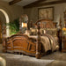 AICO Furniture - Villa Valencia 3 Piece California King Poster Bedroom Set in Chestnut - 72000CKP-55-3SET - GreatFurnitureDeal