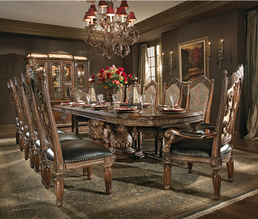 AICO Furniture - Villa Valencia"Side Chair"Classic Chestnut - Set of 2 - 72003-55 - GreatFurnitureDeal