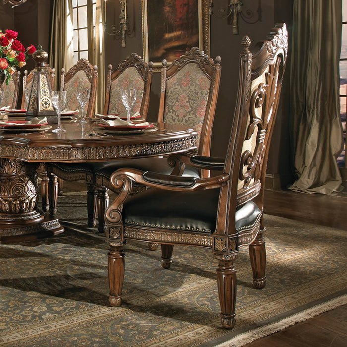 AICO Furniture - Villa Valencia"Arm Chair" Classic Chestnut -Set of 2- 72004-55 - GreatFurnitureDeal