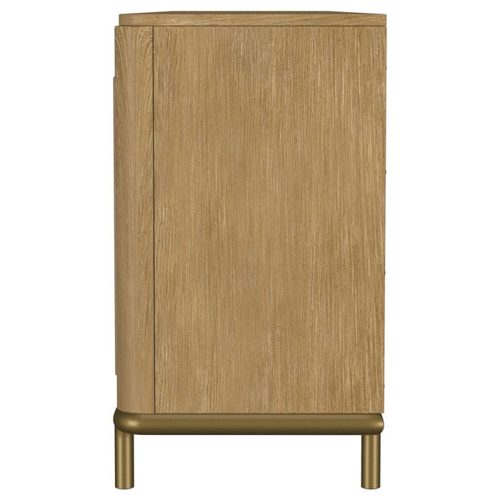 Coaster Furniture - Arini Rattan Cane 2-door TV Stand Media Console in Sand Wash - 720253 - GreatFurnitureDeal