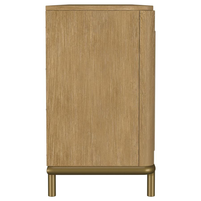 Coaster Furniture - Arini Rattan Cane 2-door TV Stand Media Console in Sand Wash - 720253 - GreatFurnitureDeal