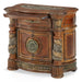 AICO Furniture - Villa Valencia 5 Piece California King Poster Bedroom Set in Chestnut - 72000CKP-55-5SET - GreatFurnitureDeal