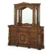 AICO Furniture - Villa Valencia 4 Piece California King Poster Bedroom Set in Chestnut - 72000CKP-55-4SET - GreatFurnitureDeal