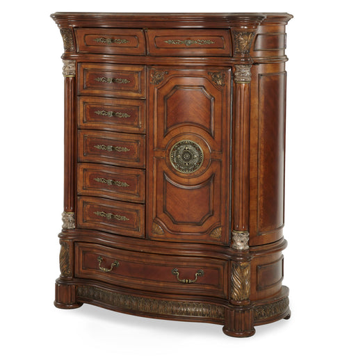 AICO Furniture - Villa Valencia Gentleman's Chest in Classic Chestnut - 72070SA-55 - GreatFurnitureDeal