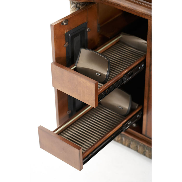 AICO Furniture - Villa Valencia Entertainment Base in Classic Chestnut - 72095B-55