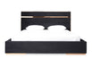 VIG Furniture - Nova Domus Cartier Modern Black Velvet & Rosegold Eastern King Bed - VGVCBD-A002-EK - GreatFurnitureDeal