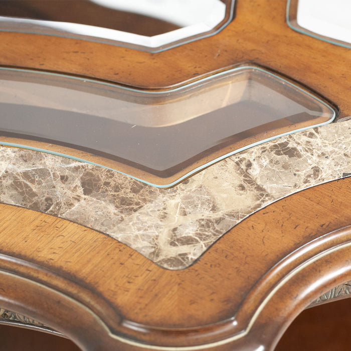 AICO Furniture - Villa Valencia 3 Piece Occasional Table Set in Classic Chestnut - 72201-202-55