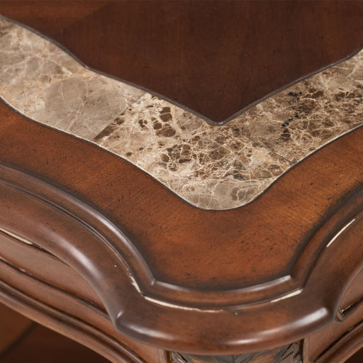 AICO Furniture - Villa Valencia End Table in Classic Chestnut - 72202-55 - GreatFurnitureDeal