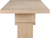Meridian Furniture - Anzio 96" / 120" / 144" Oak Oak Veneer Dining Table (3 Boxes) - 722Oak-T - GreatFurnitureDeal