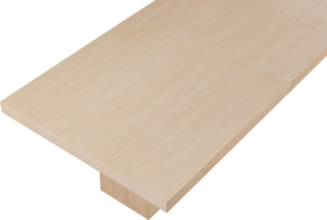 Meridian Furniture - Anzio 96" / 120" / 144" Oak Oak Veneer Dining Table (3 Boxes) - 722Oak-T - GreatFurnitureDeal