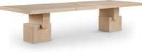 Meridian Furniture - Anzio 96" / 120" / 144" Oak Oak Veneer Dining Table (3 Boxes) - 722Oak-T - GreatFurnitureDeal