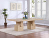 Meridian Furniture - Anzio 96" / 120" / 144" Oak Oak Veneer Dining Table (3 Boxes) - 722Oak-T - GreatFurnitureDeal