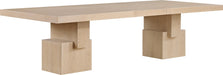 Meridian Furniture - Anzio 96" / 120" / 144" Oak Oak Veneer Dining Table (3 Boxes) - 722Oak-T - GreatFurnitureDeal