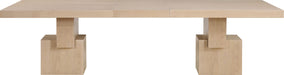 Meridian Furniture - Anzio 96" / 120" / 144" Oak Oak Veneer Dining Table (3 Boxes) - 722Oak-T - GreatFurnitureDeal