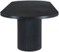 Meridian Furniture - Belinda 90" / 106.5" / 123" Black Oak Wood Dining Table (3 Boxes) - 725Black-T - GreatFurnitureDeal