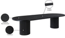 Meridian Furniture - Belinda 90" / 106.5" / 123" Black Oak Wood Dining Table (3 Boxes) - 725Black-T - GreatFurnitureDeal