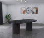 Meridian Furniture - Belinda 90" / 106.5" / 123" Black Oak Wood Dining Table (3 Boxes) - 725Black-T - GreatFurnitureDeal