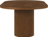 Meridian Furniture - Belinda 90" / 106.5" / 123" Brown Oak Wood Dining Table (3 Boxes) - 725Brown-T - GreatFurnitureDeal