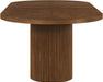 Meridian Furniture - Belinda 90" / 106.5" / 123" Brown Oak Wood Dining Table (3 Boxes) - 725Brown-T - GreatFurnitureDeal
