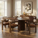 Meridian Furniture - Belinda 90" / 106.5" / 123" Brown Oak Wood Dining Table (3 Boxes) - 725Brown-T - GreatFurnitureDeal