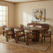Meridian Furniture - Belinda 90" / 106.5" / 123" Brown Oak Wood Dining Table (3 Boxes) - 725Brown-T - GreatFurnitureDeal