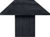 Meridian Furniture - Belinda 216" Black Solid Wood and Oak Veneer Dining Table - 729Black-216R - GreatFurnitureDeal