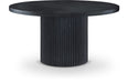 Meridian Furniture - Belinda 60" Black Solid Wood and Oak Veneer Dining Table - 730Black-T - GreatFurnitureDeal