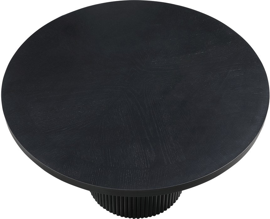 Meridian Furniture - Belinda 60" Black Solid Wood and Oak Veneer Dining Table - 730Black-T - GreatFurnitureDeal