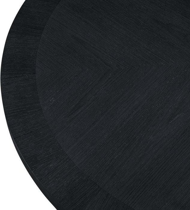 Meridian Furniture - Belinda 60" Black Solid Wood and Oak Veneer Dining Table - 730Black-T - GreatFurnitureDeal