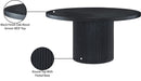 Meridian Furniture - Belinda 60" Black Solid Wood and Oak Veneer Dining Table - 730Black-T - GreatFurnitureDeal