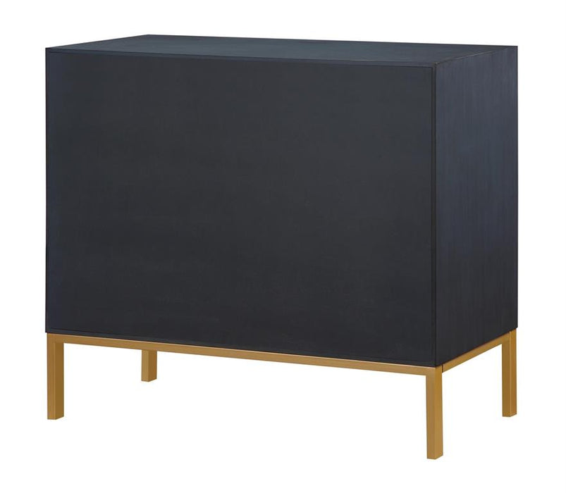 Coast To Coast - Prism Royal Blue and Gold 2Drawer Chest - 71146