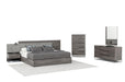 VIG Furniture - Nova Domus Enzo Italian Modern Grey Oak & Fabric Queen Bed w/ Nightstands - VGACENZO-BED-Q - GreatFurnitureDeal